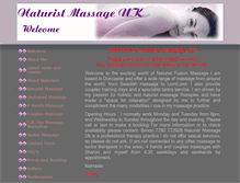 Tablet Screenshot of naturist-massageuk.com
